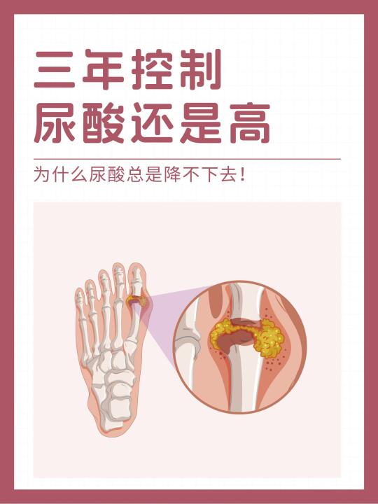 三年控制，为啥尿酸还是高！