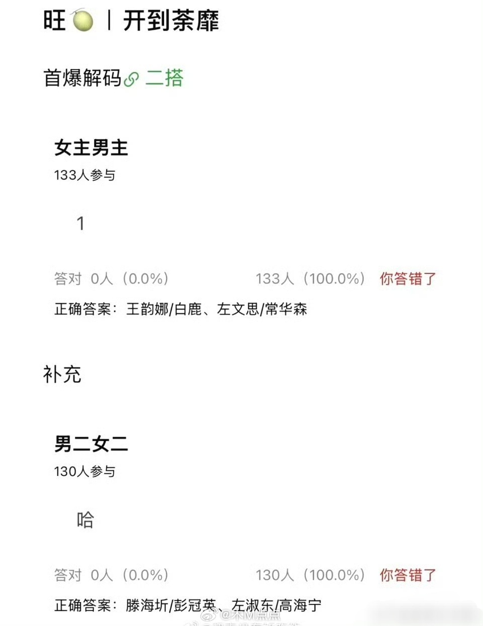 🐧还是挺信任新人的，给他当男主 