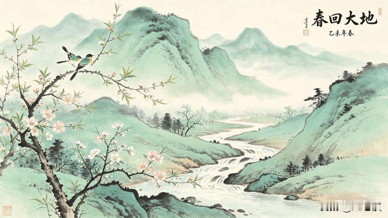 冬去山明水秀
下联：春来鸟语花香