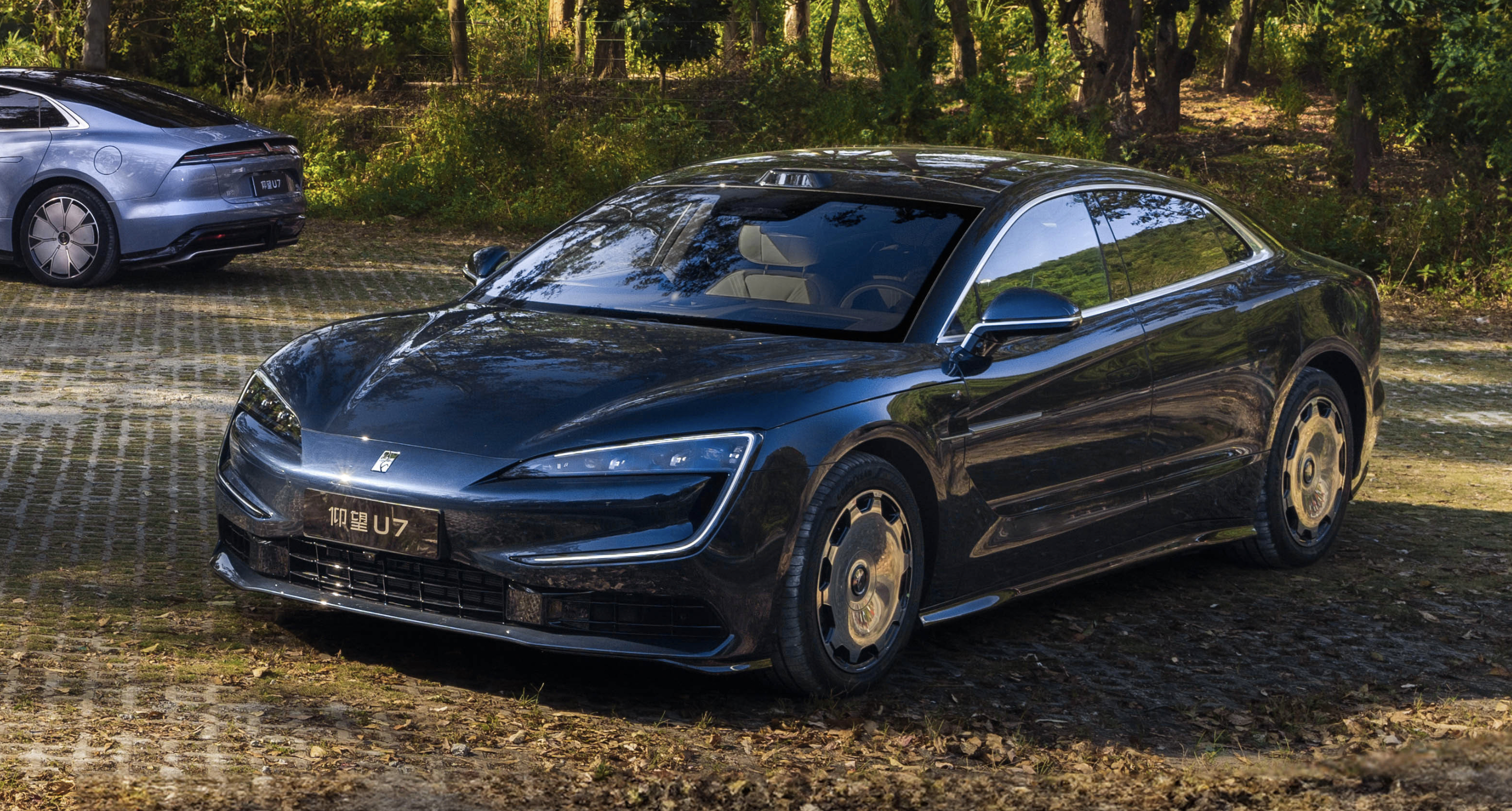 蓝色涂装的仰望U7PHEV挺高级好看的。 