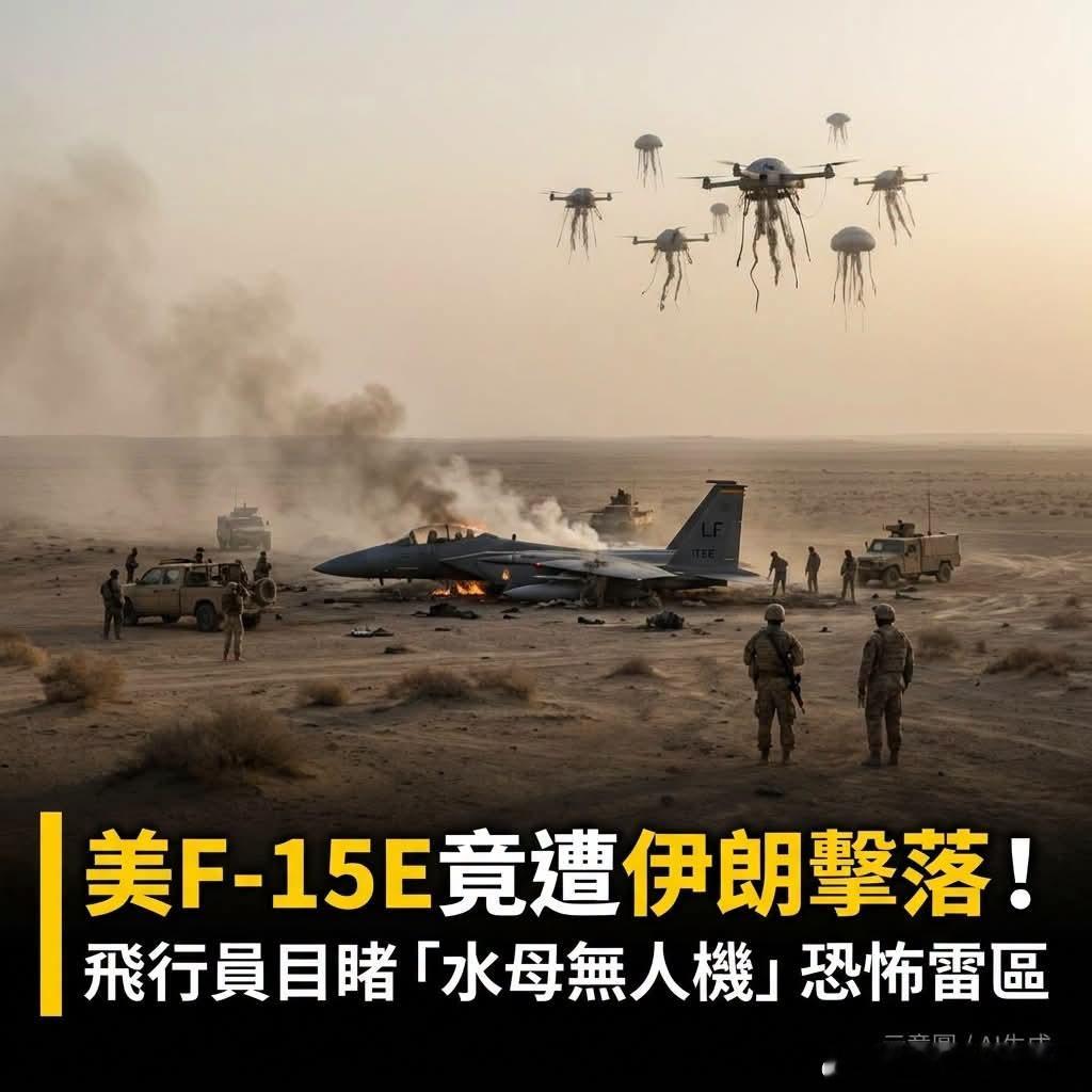 伊朗前线美国海军伙食美軍頂級F-15E戰機被轟下來，對手用的竟然不是什麼高科技雷