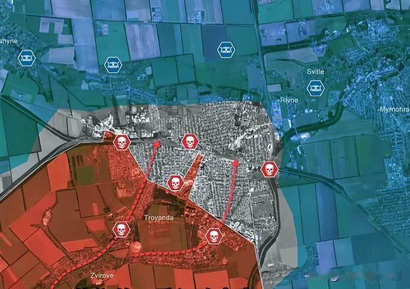 乌军无人机疯狂猎杀，俄军难耐坚固堡垒！波克罗夫斯克俄乌巷战乌军无人系统部队俄军F