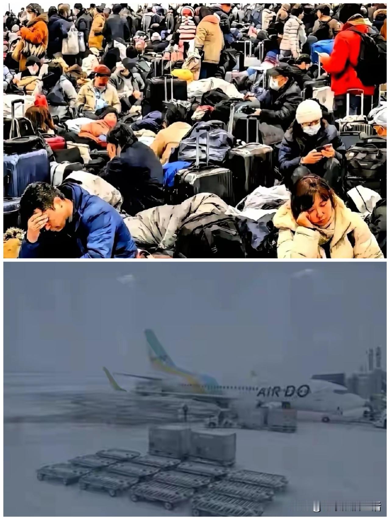 “必须派包机”、“我要回家”、“快联系大使馆”。
滞留北海道机场的游客高呼这些话