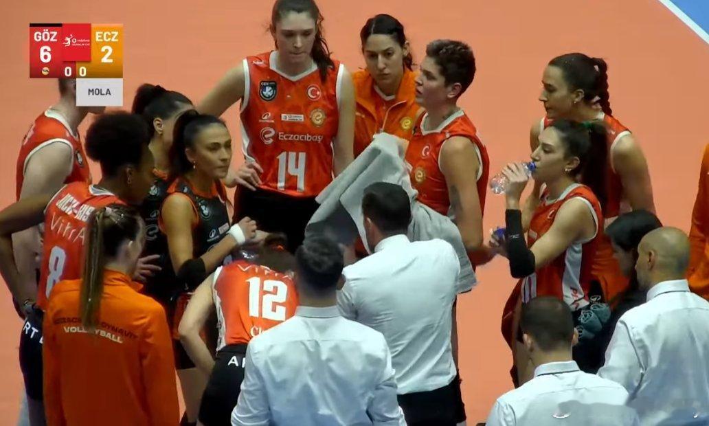 土超女排第11轮，伊萨对阵戈兹特佩，开局2-6落后。女排国际排坛动态