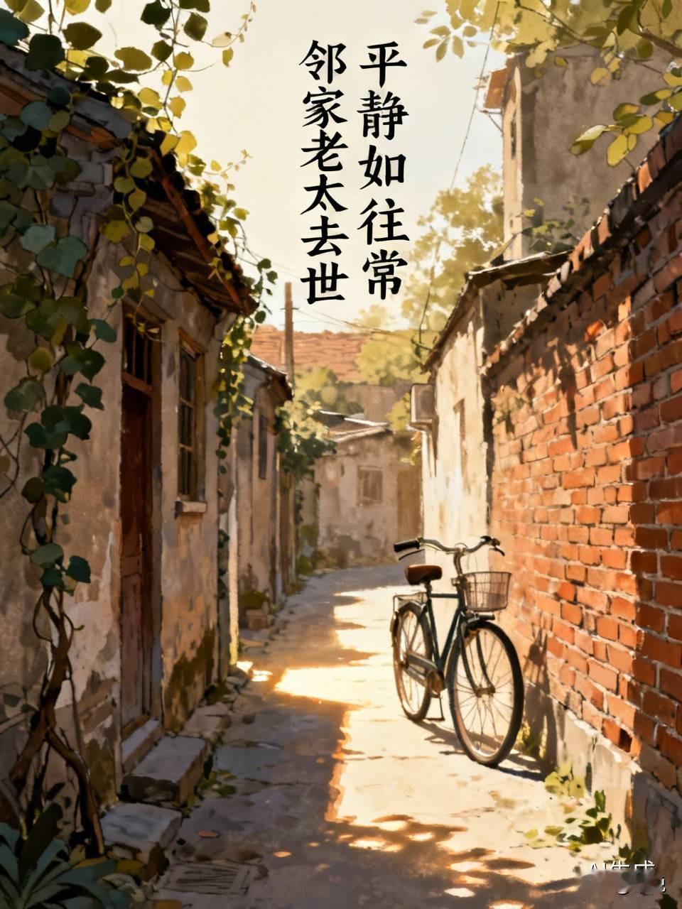 邻家老太离世，家中既没设灵堂，也未收受礼金。
原因在于老太生前曾言，不准设灵堂，