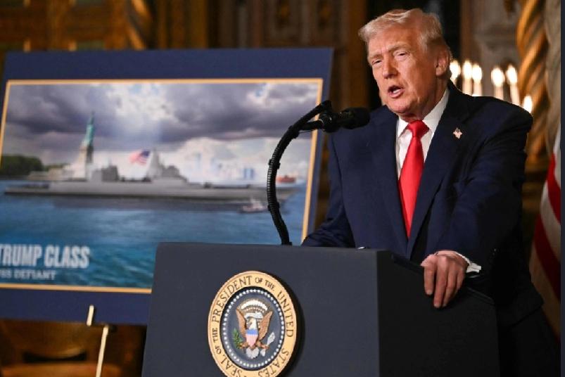 美国总统特朗普周一（22日）宣布，计划建造2艘全新的「特朗普级」战舰，舰上将配备