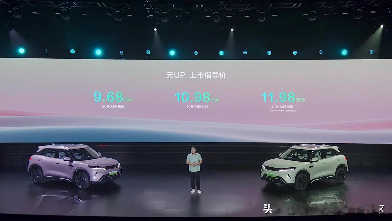 比亚迪元UP正式上市[思考]售价9.68-11.98万元[思考]
车辆定位为A0