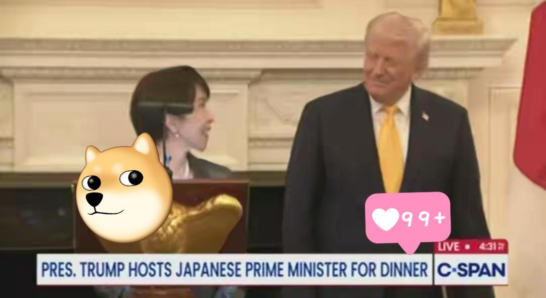 据美国全国广播公司（NBC）报道，日本首相高市早苗3月19日访美期间，在白宫晚宴