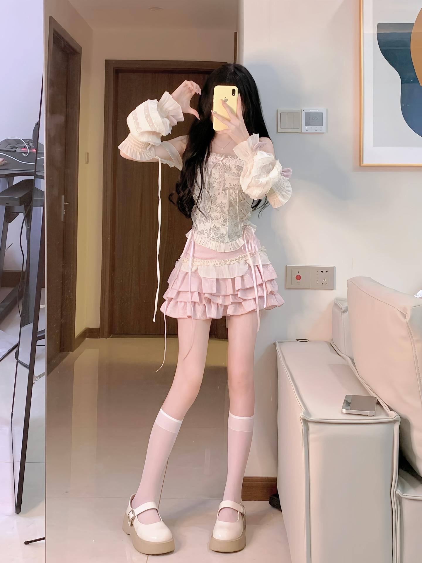 ootd穿搭 甜妹