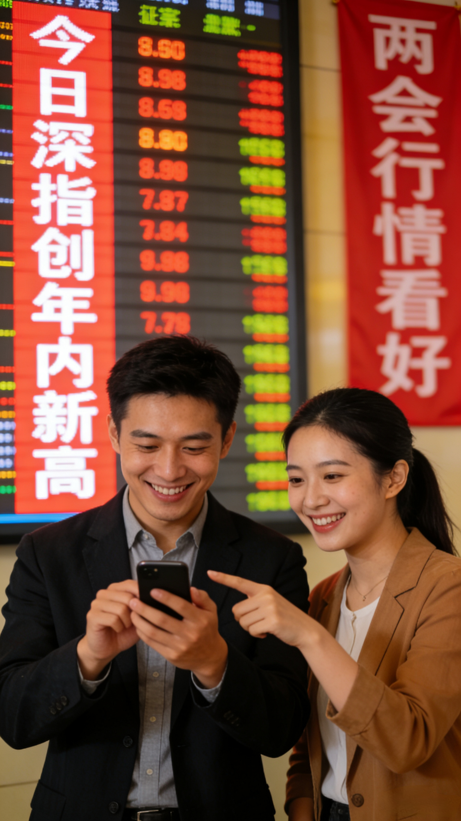 周四，今日深指创年内新高，两会行情看好！ 