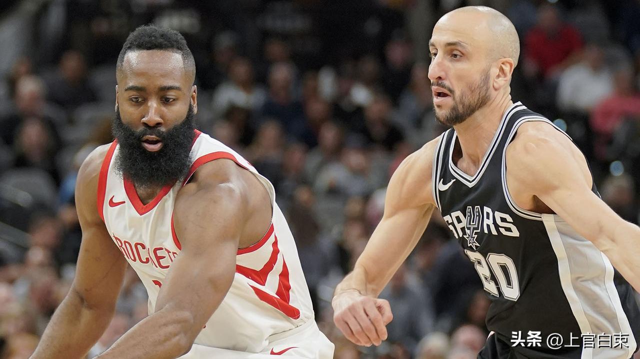 马努吉诺比利比詹姆斯哈登强吗？？
常规赛场均得分——哈登24分＞马努13分
季后