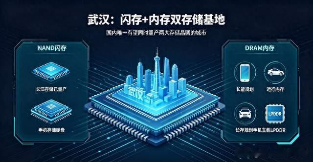 武汉：国内唯一有望同时自产闪存+内存两大存储晶圆的城市