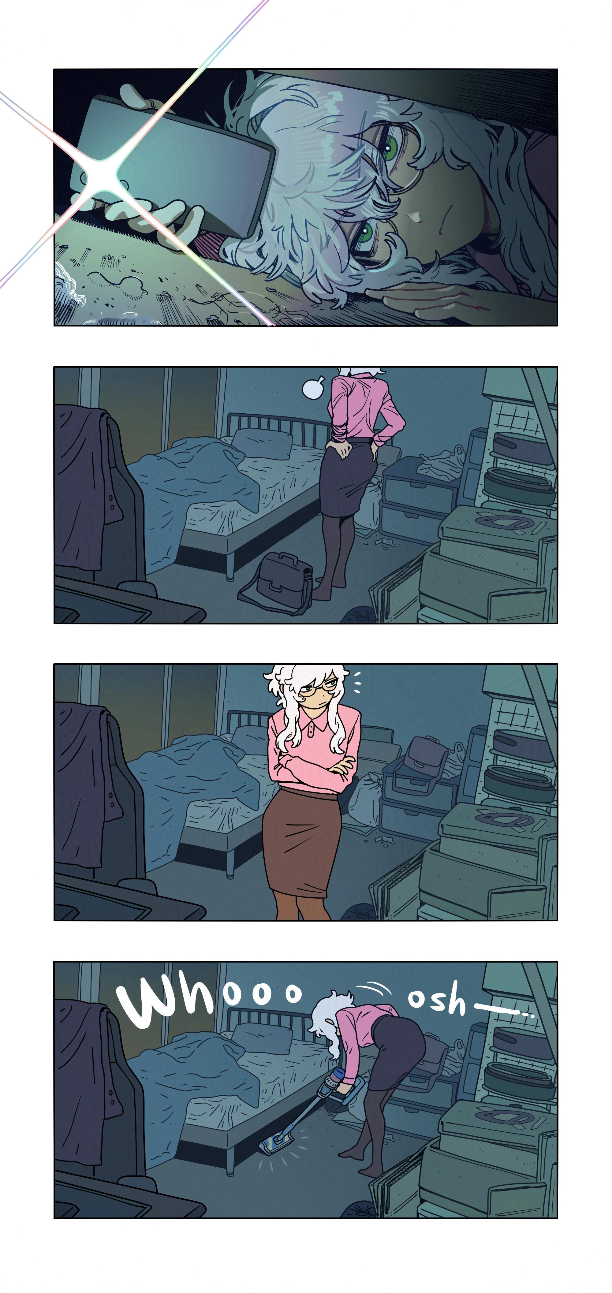 床底下的怪物（魅魔）title:Cleaning the room 