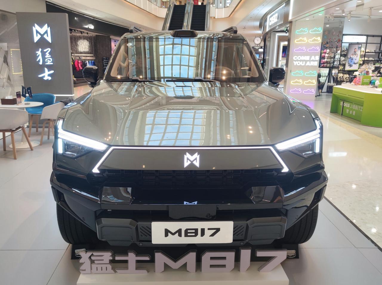 豪华智能越野SUV《猛士M817》
  猛士M817是东风汽车与华为联合打造的，