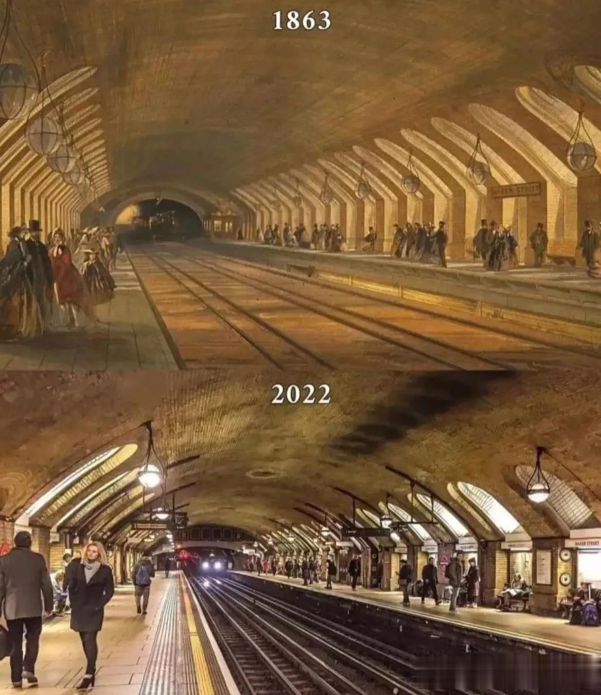 世界最古老的地铁站，是位于英国伦敦的“贝克街”车站，从1863年启用至今已有16