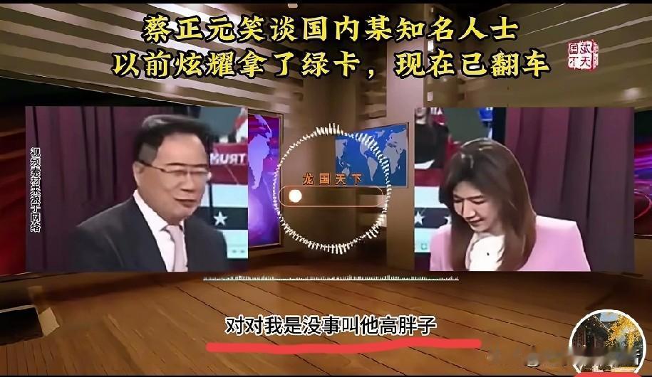 蔡正元点名高胖子炫耀美国驾照，还极力推荐让大家勾选Donor那项。
因为牢A和沈