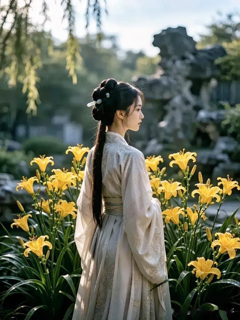 上联：日照北堂萱草暖
下联：有请雅士[玫瑰][玫瑰][玫瑰]