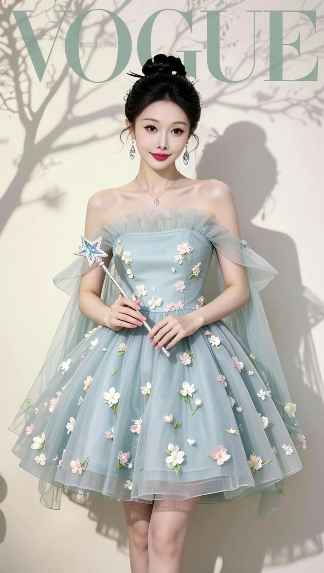 AI低饱和花漾写真 ai创作 仙女的礼服 时尚又甜美风