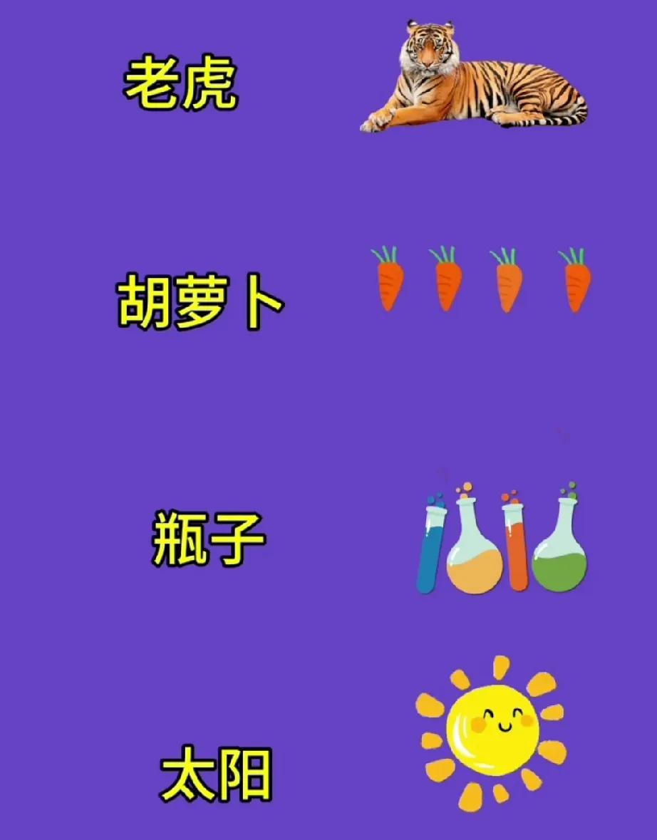 老虎啃胡萝卜？离谱！

下一秒你就拍大腿：原来成语还能这么玩！

画面够荒诞：猛