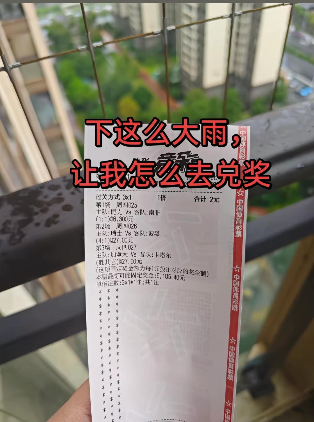 世界杯彩票两块钱中9185元！这个技术也是太牛了！

这真的是技术型玩家才能挣这