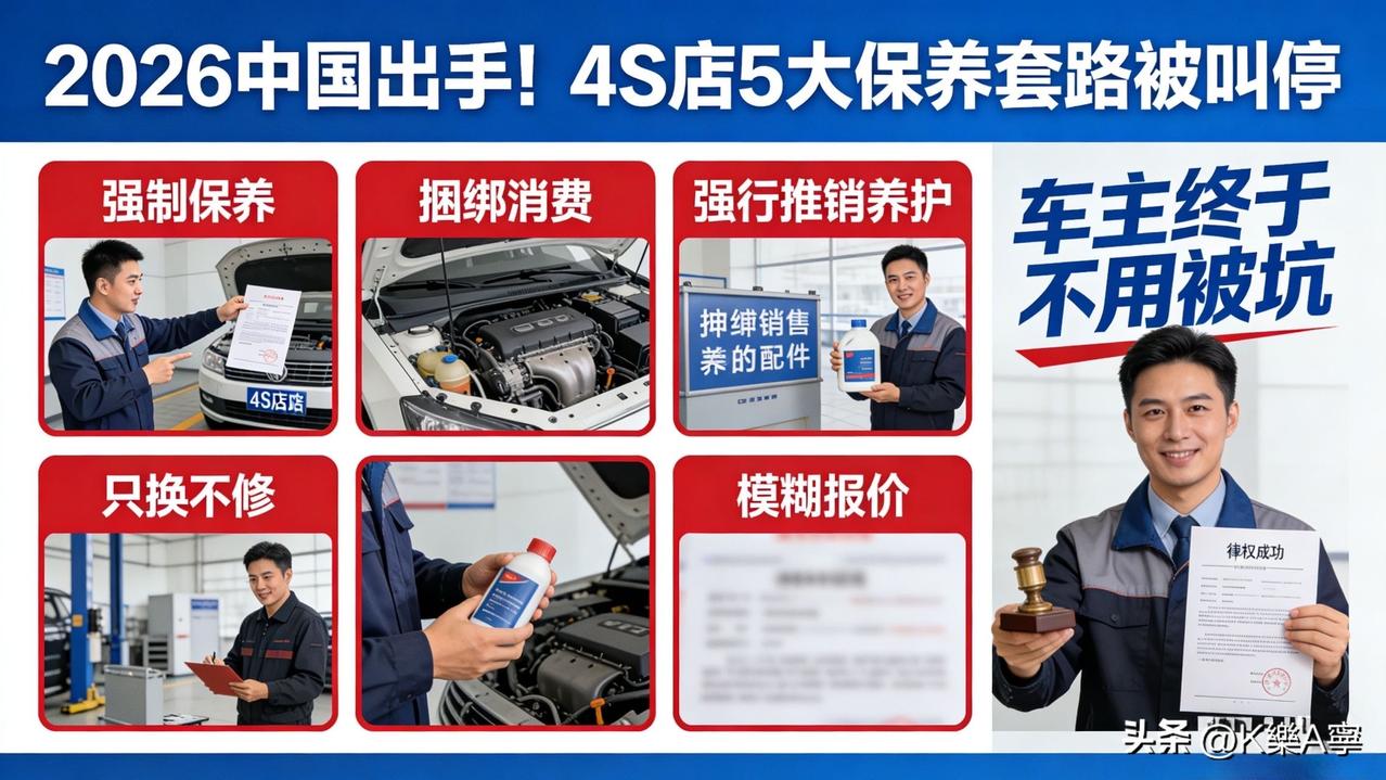 周五｜用车养车类：2026国家出手！4S店5大保养套路被叫停，车主终于不用被坑?