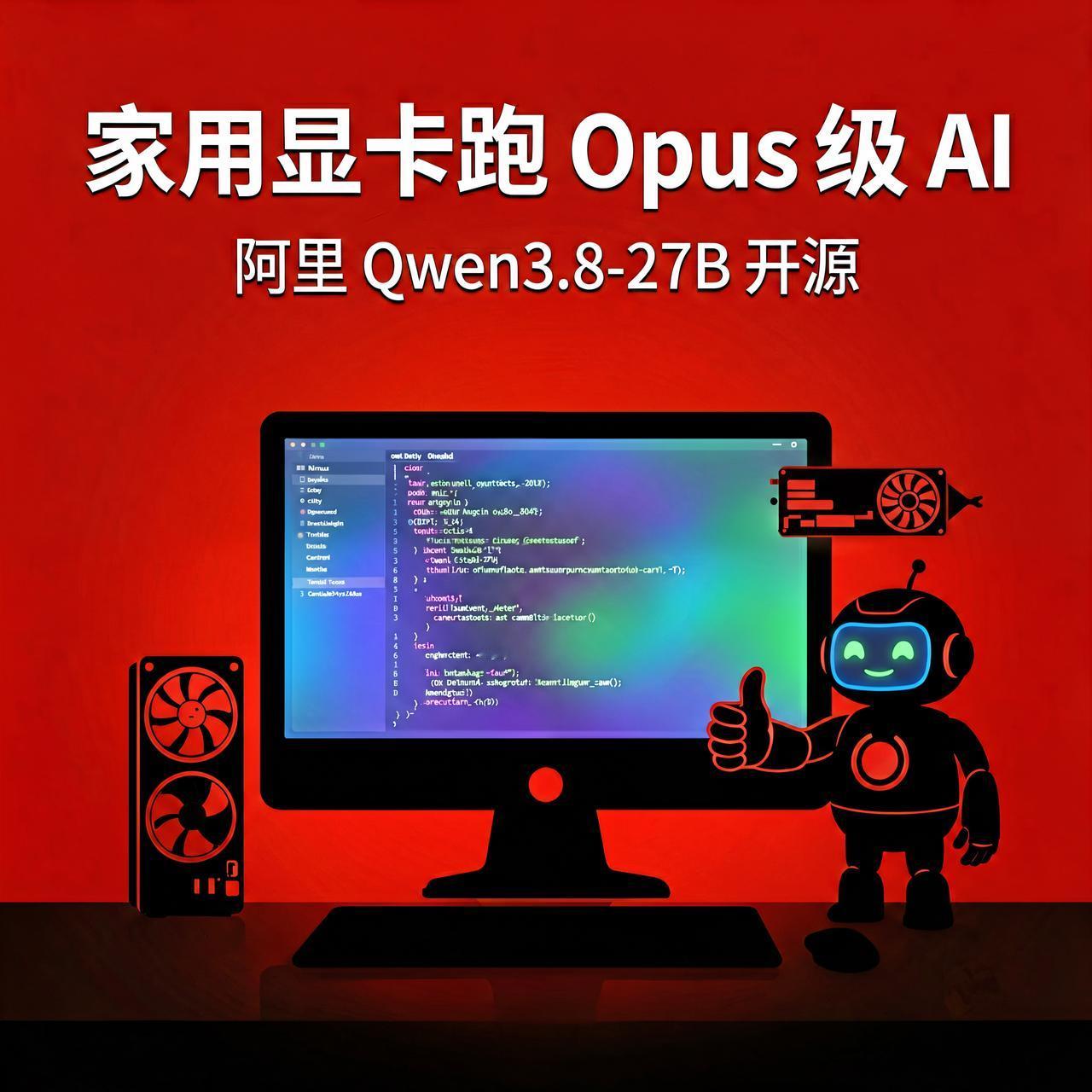 阿里开源 270 亿模型：家用显卡能跑，编程还超了 Opus

想用 AI 大模