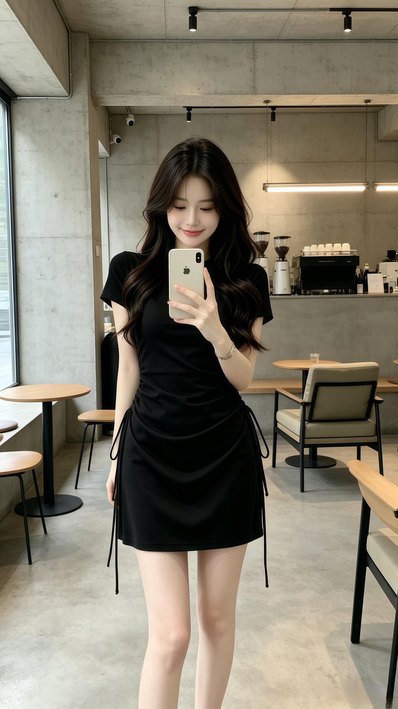 纯欲风显瘦连衣裙 气质辣妹连衣裙 穿搭韩系穿搭 ootd穿搭