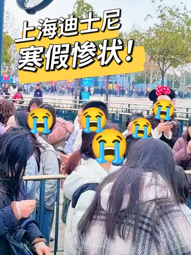 上海迪士尼1月25日实时惨状！！天塌了😭