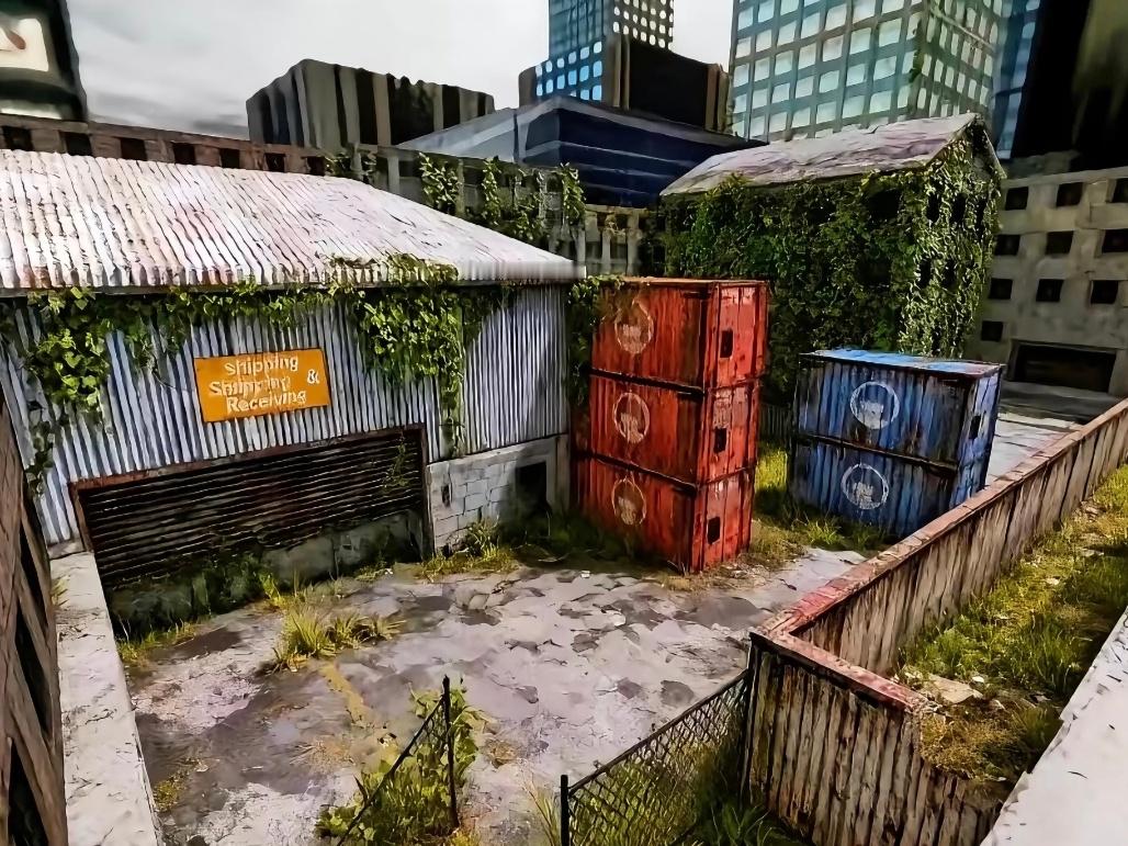 如今这里荒草丛生，没有了枪声 