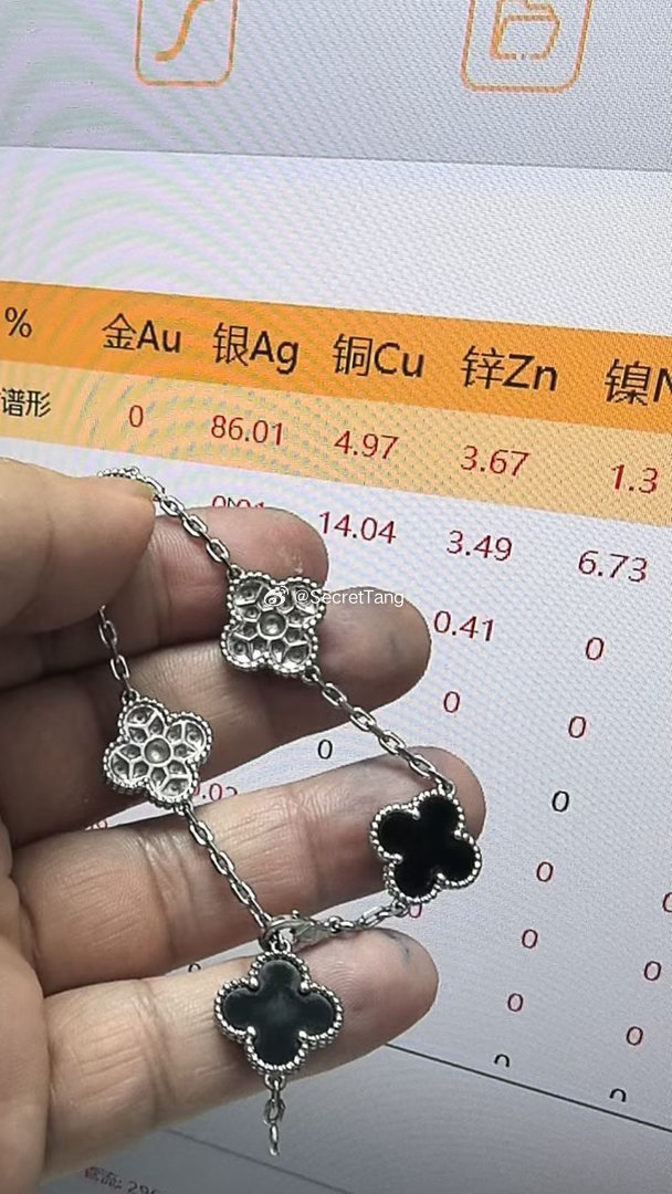 外面买的便宜货感觉不对劲寄给我检测 结果是银的所以一切低于成本的东西  只有骗子