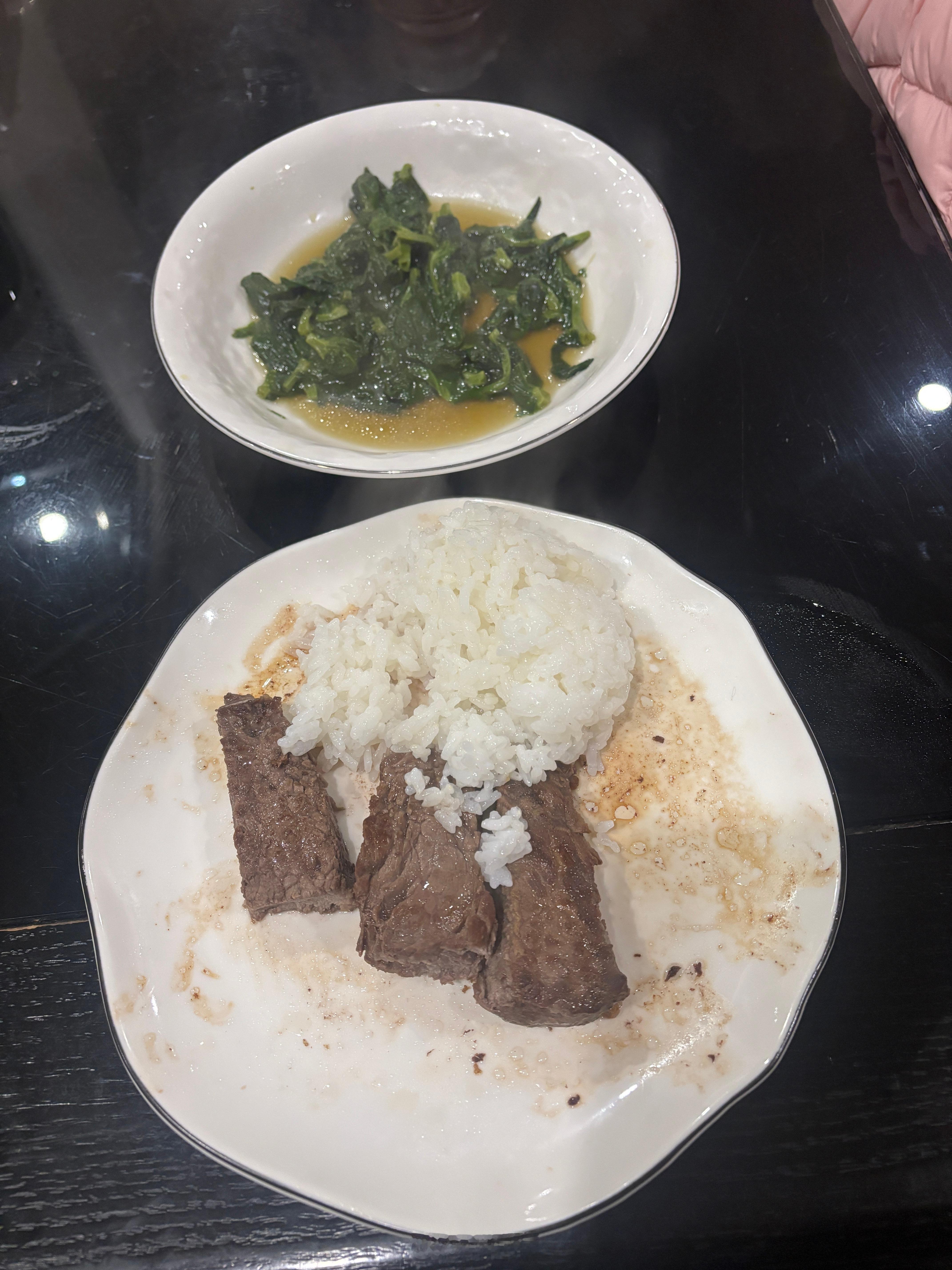 开始吃我的晚饭