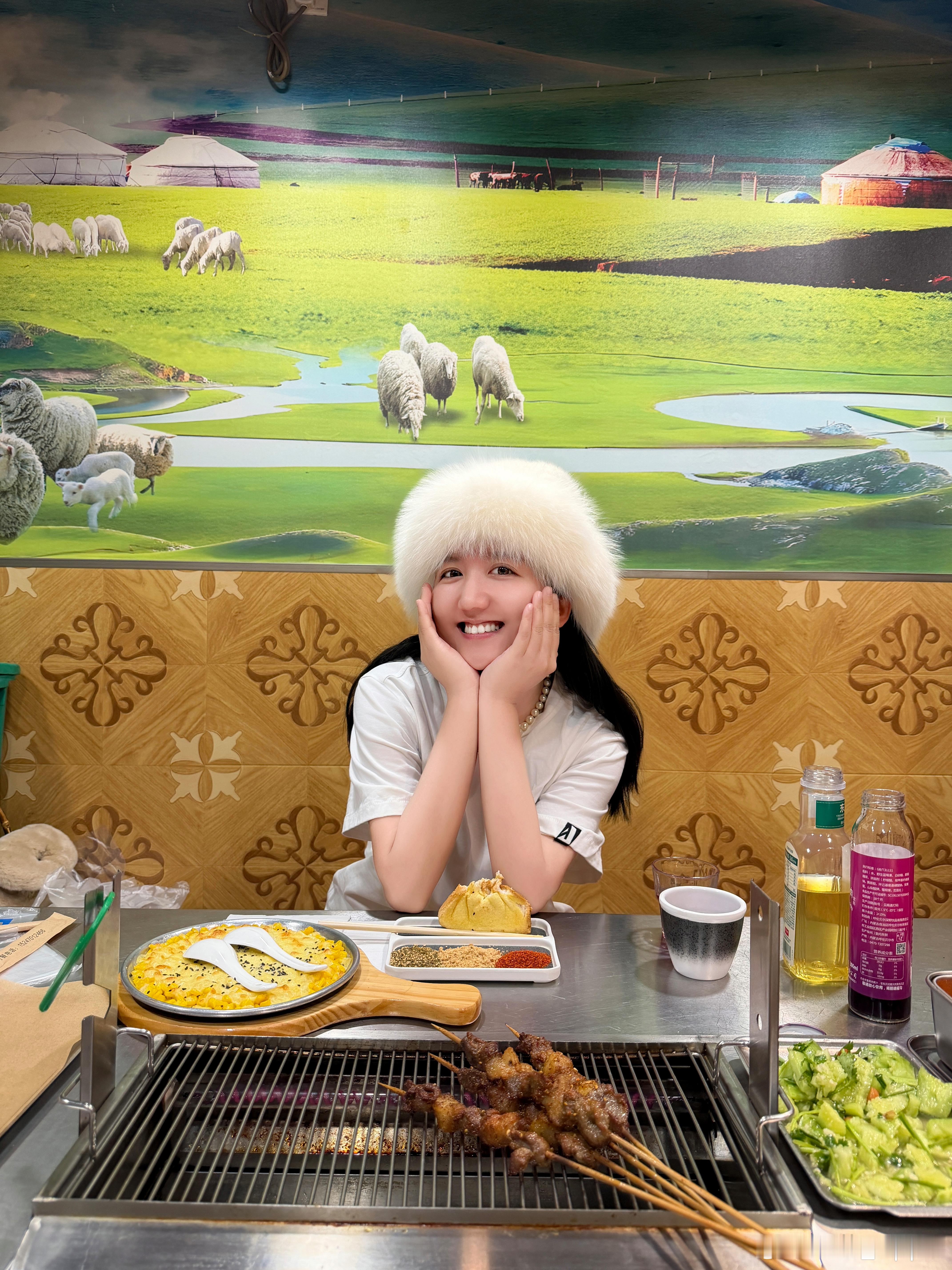 吃牛羊肉还dei是内蒙烧烤嘎嘎好吃了菡菡子的日常烧烤我的美食日记 牙克石