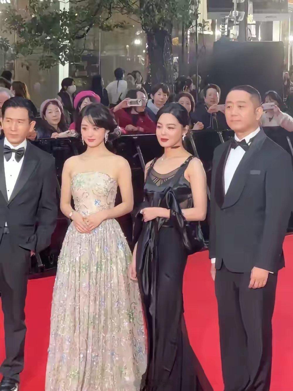 为什么赵丽颖、黄晓明要去日本东京参加电影节​赵丽颖、黄晓明、辛芷蕾参加的东京电影