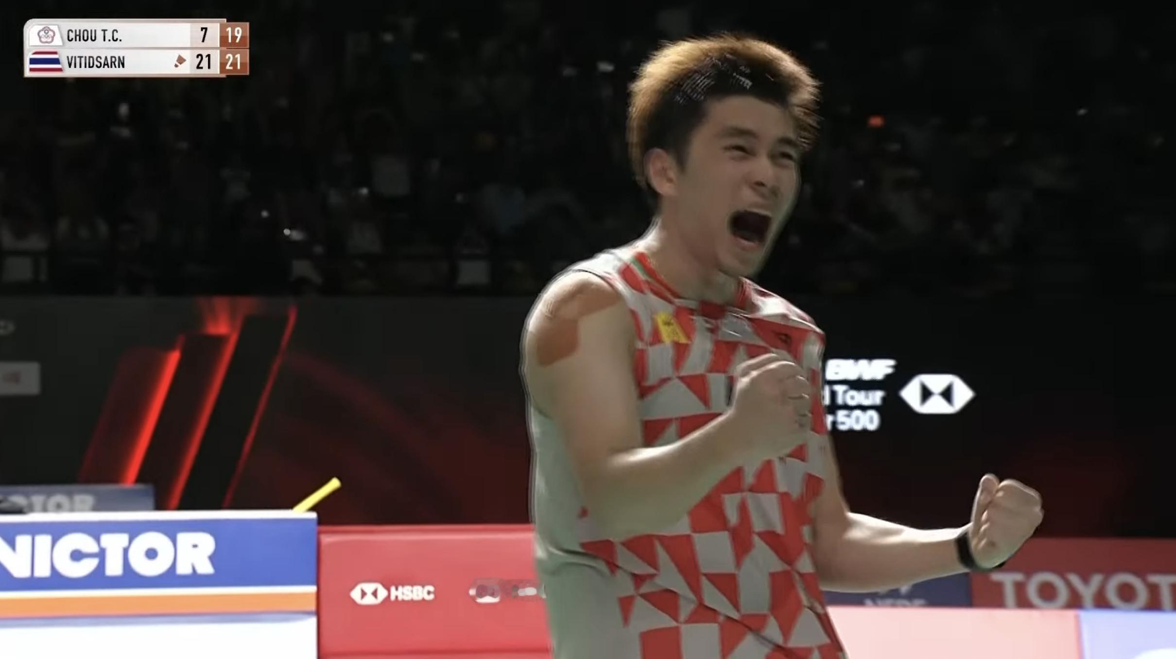 昆拉武特🇹🇭 21-7、21-19 周天成决赛：昆拉武特🇹🇭 vs 🇩