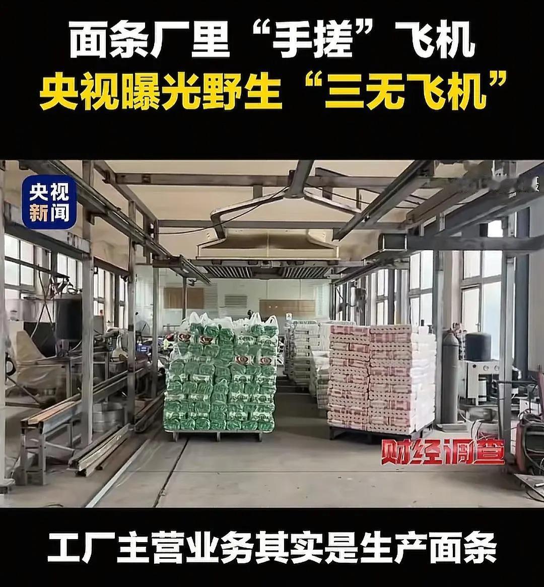 面条厂竟能“手搓”飞机！这事儿，要不是央视曝光出来，打死我都不信！据央视新闻报道