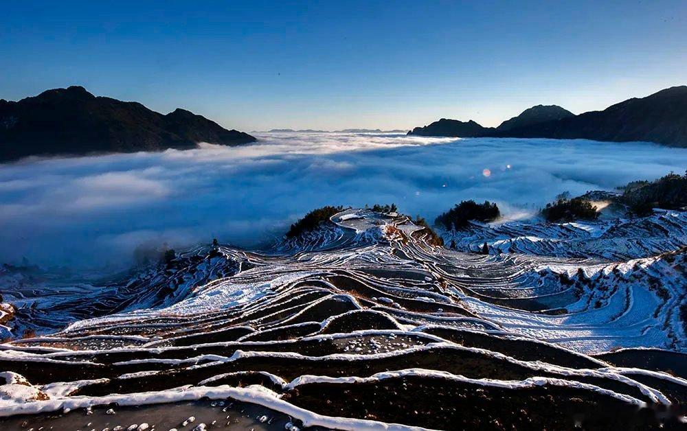 小寒过后，开始期待白雪皑皑的冬梯田！ 