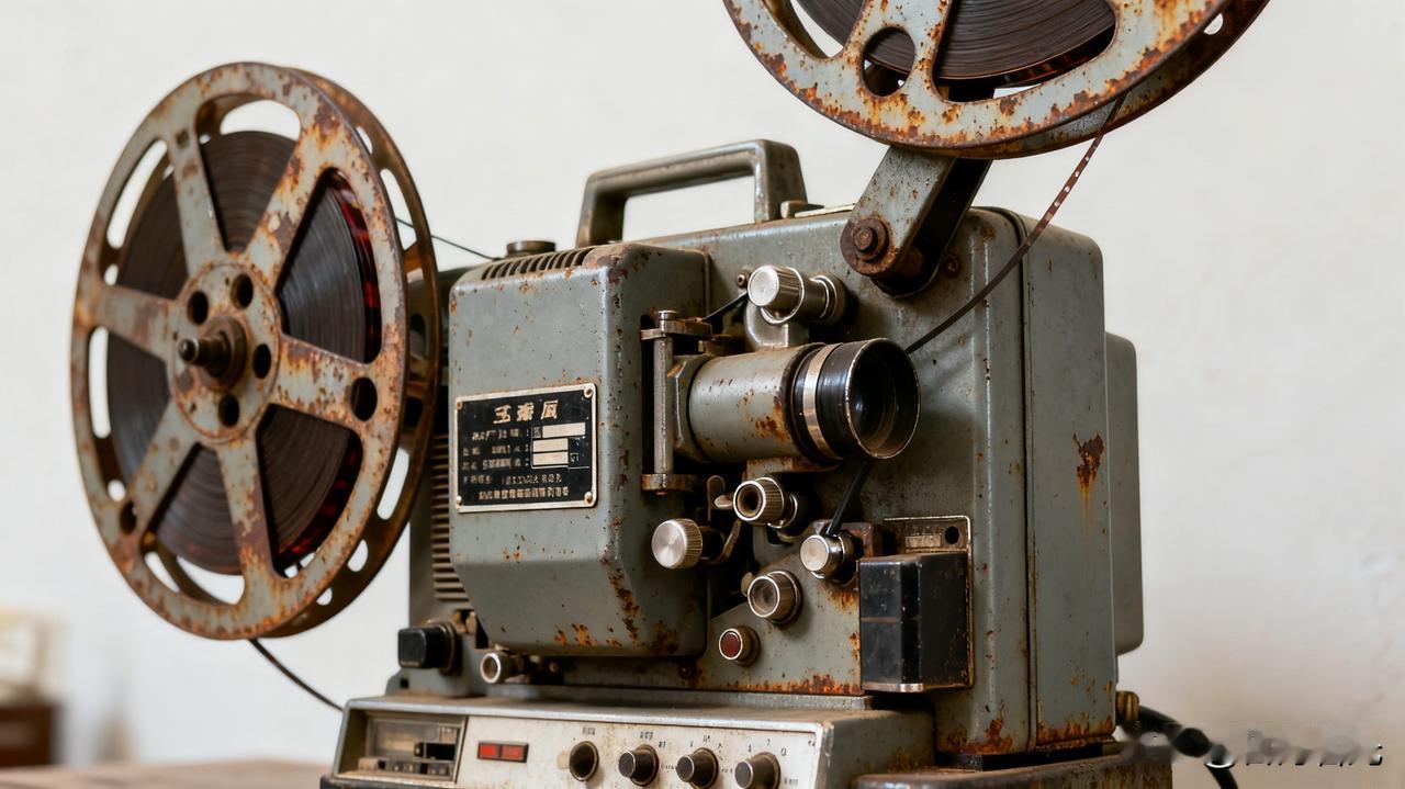 老物件老情怀这台80年代的电影放映机，网友们见过吗？还记得那时候在简陋村委会会场