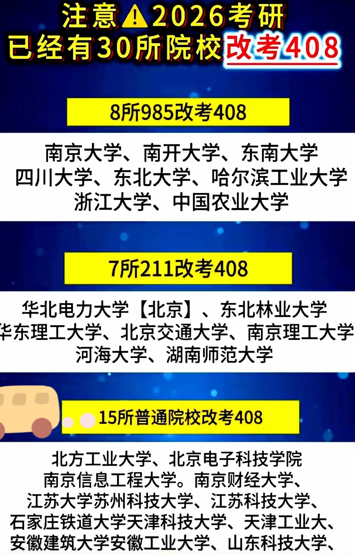 刚刷到的新闻，
被惊了一下。
南京大学、浙大、哈工大……整整30所高校，突然宣布