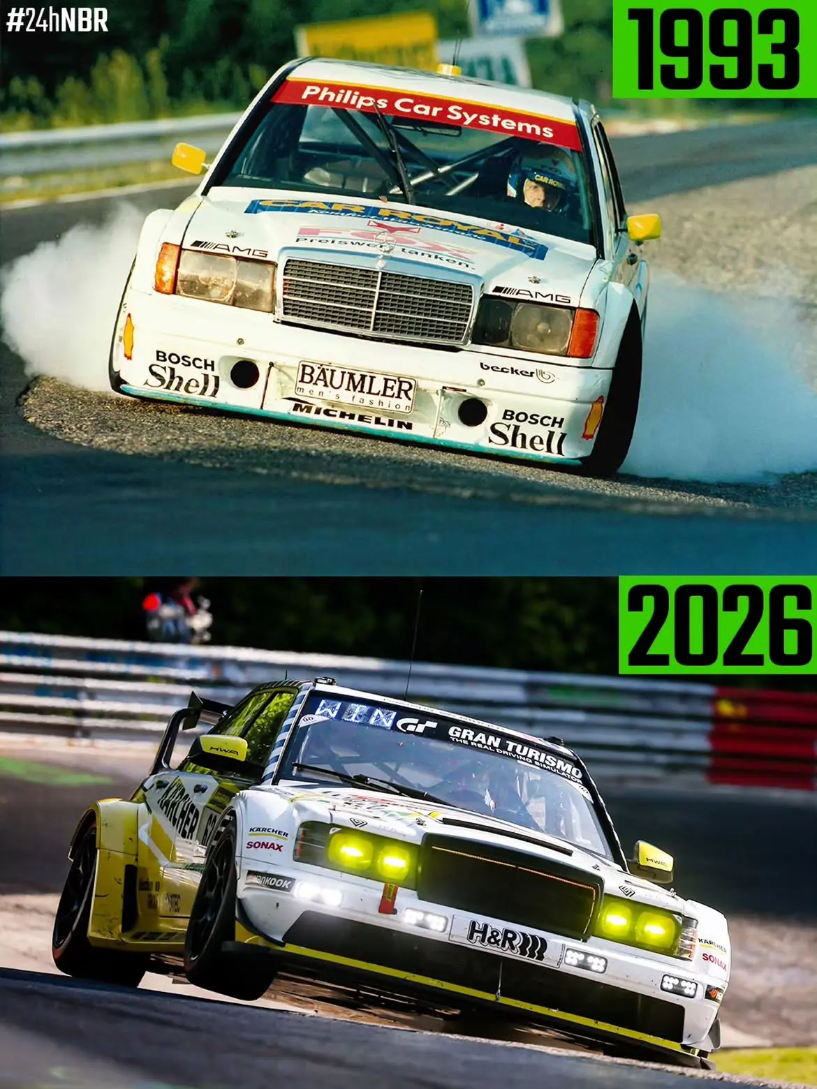 昔日传奇，今朝巨星 😮‍💨🏁 时代更迭，热爱始终不变 💚🏁 ...