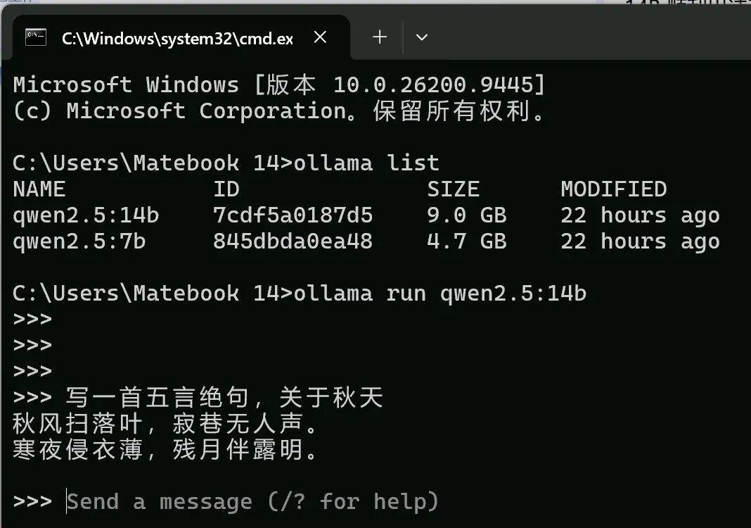 AI也可以这样
 AI还有这样的：证明Ollama环境正常，模型已经拉取完成，模