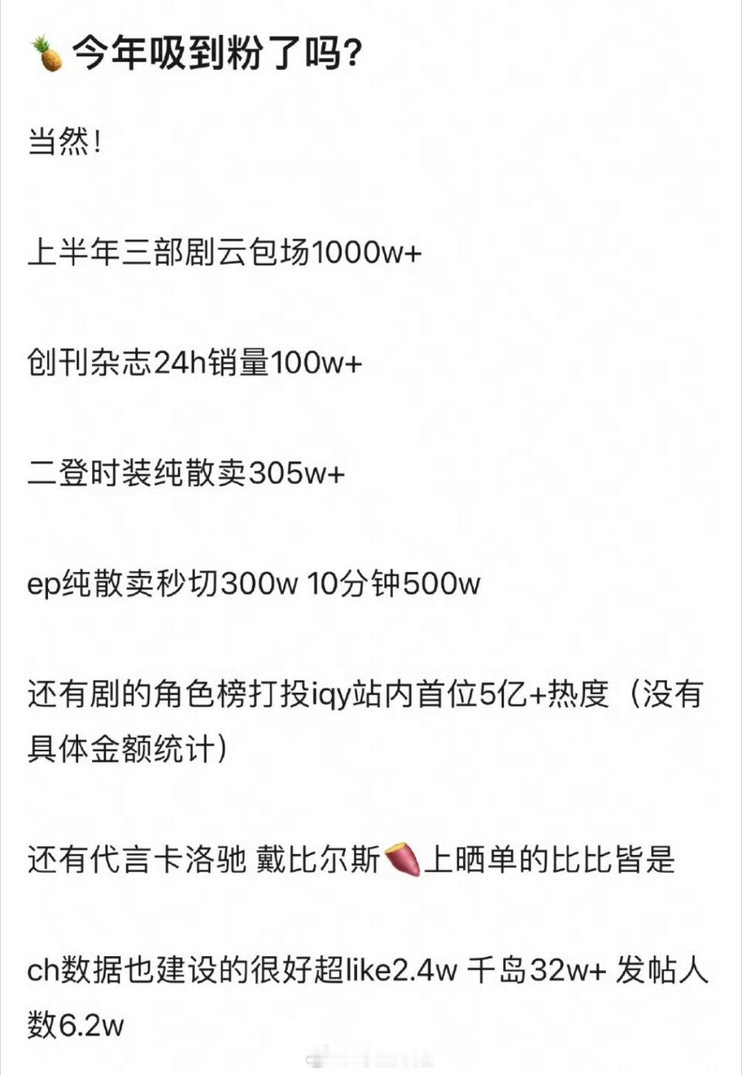 今年白鹿是不是吸到粉丝了？实体专辑销量这么多白鹿首张实体专辑销量 ​​​