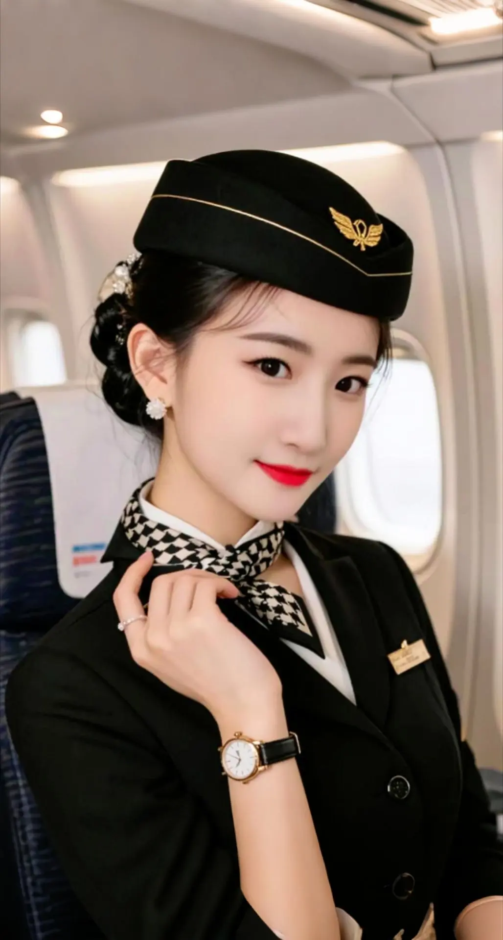 AI扩图 AI空姐写真 ai创作