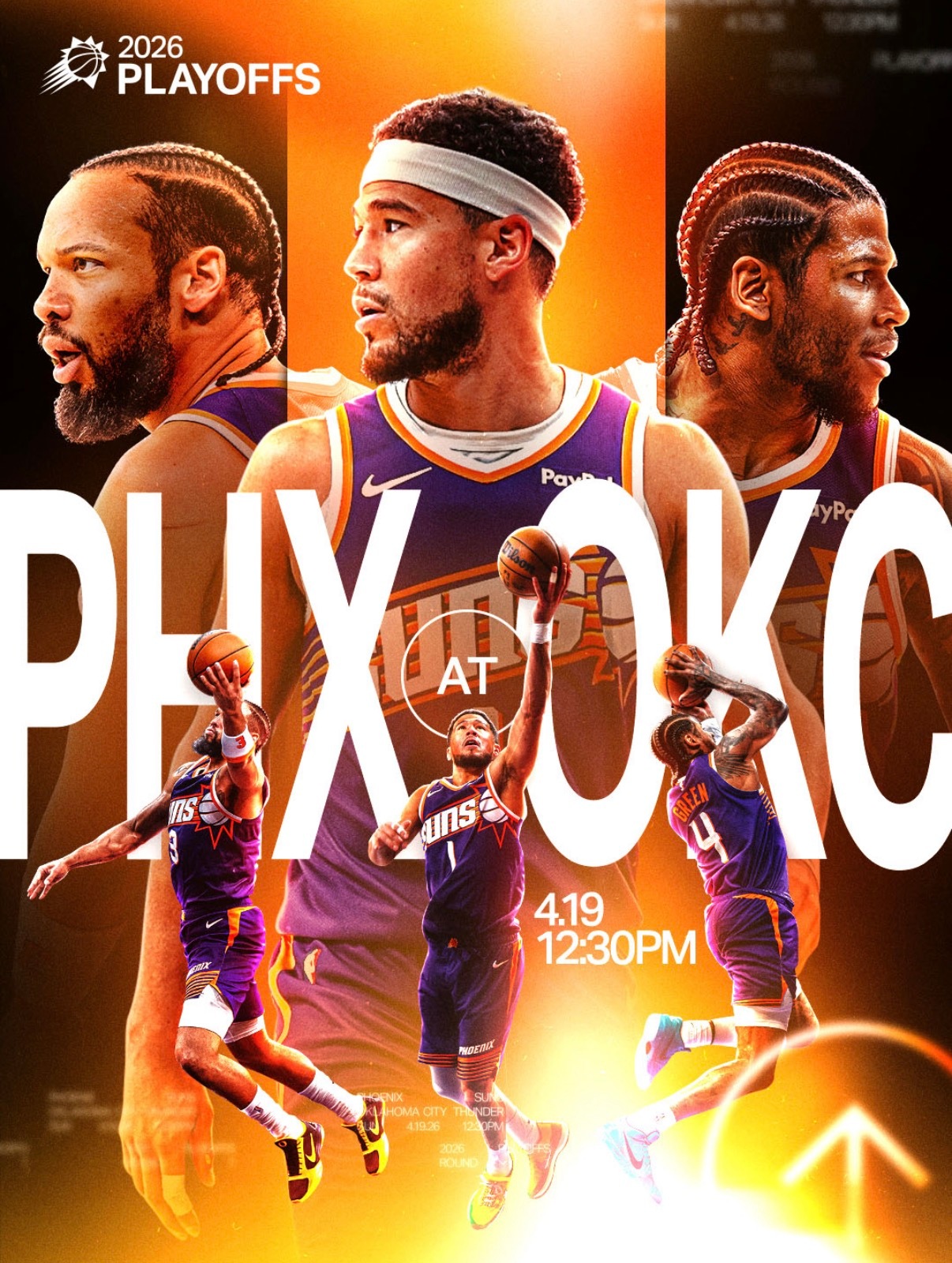 季后赛首战！开个好头🔥雷霆vs太阳菲尼克斯太阳
