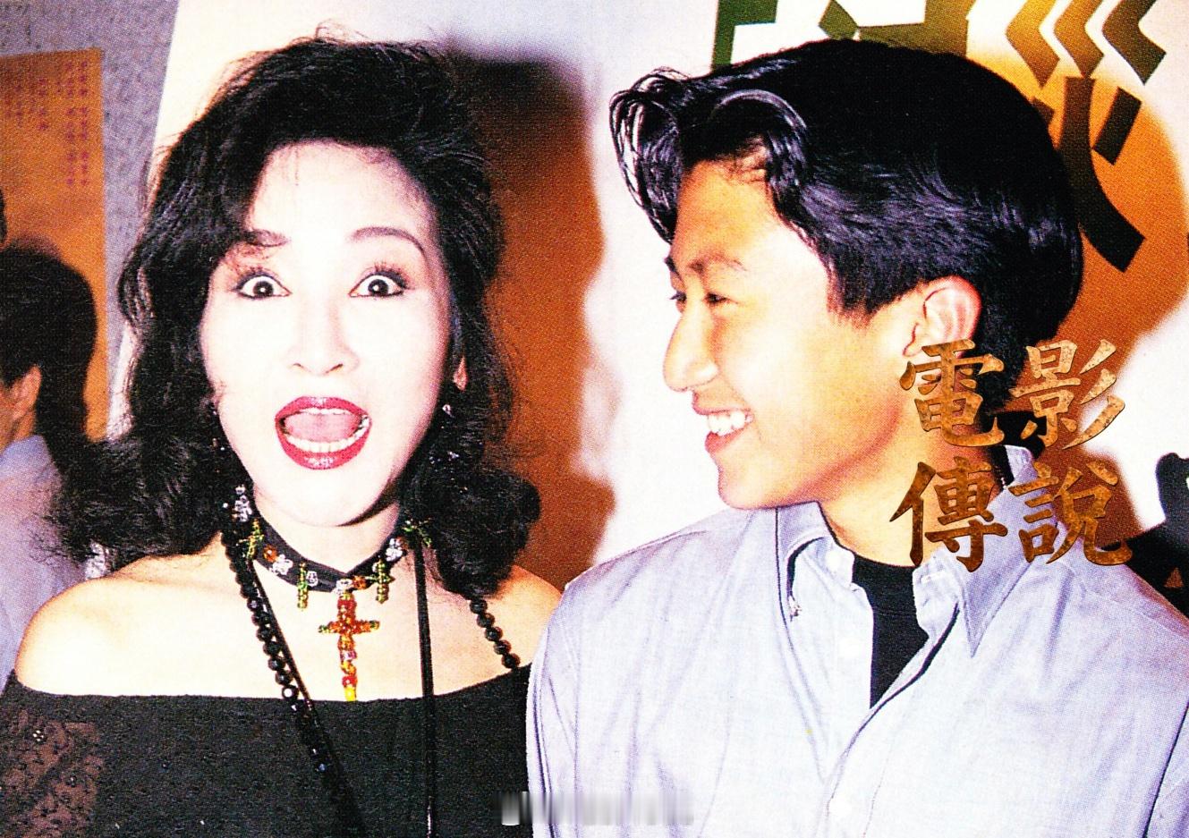 電影傳說扫描 1993年，狄波拉 带着十三岁的谢霆锋 参加电影《情天霹雳之下集大