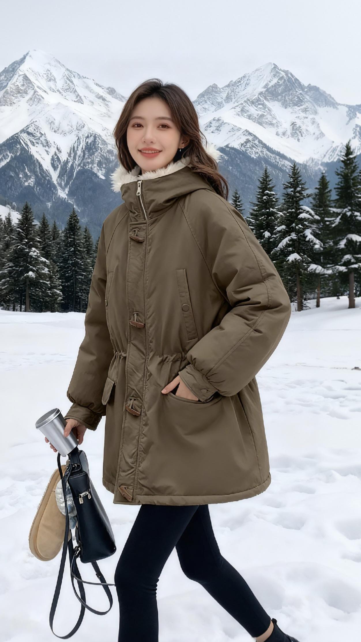 穿搭不重样 这也太好看了 保暖又好看 派克服女装穿搭