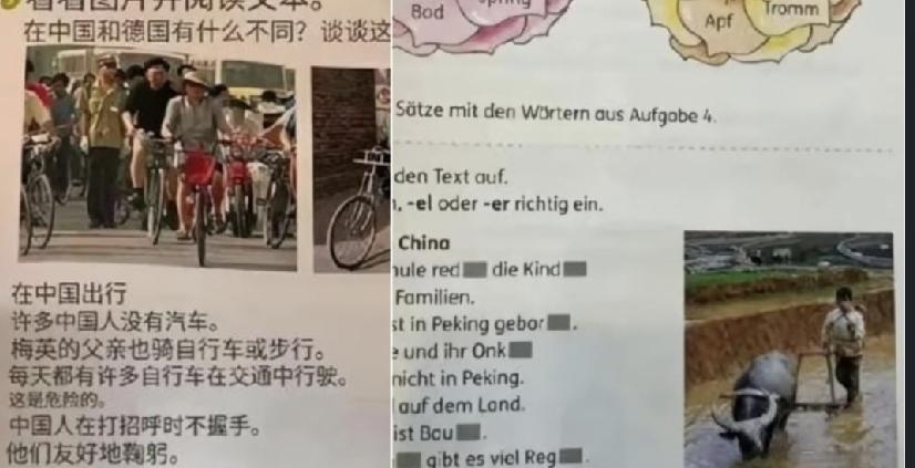 现代中国︱德国课本用80年代「单车、水牛相」 网民批「离地」。

德国近年教科书