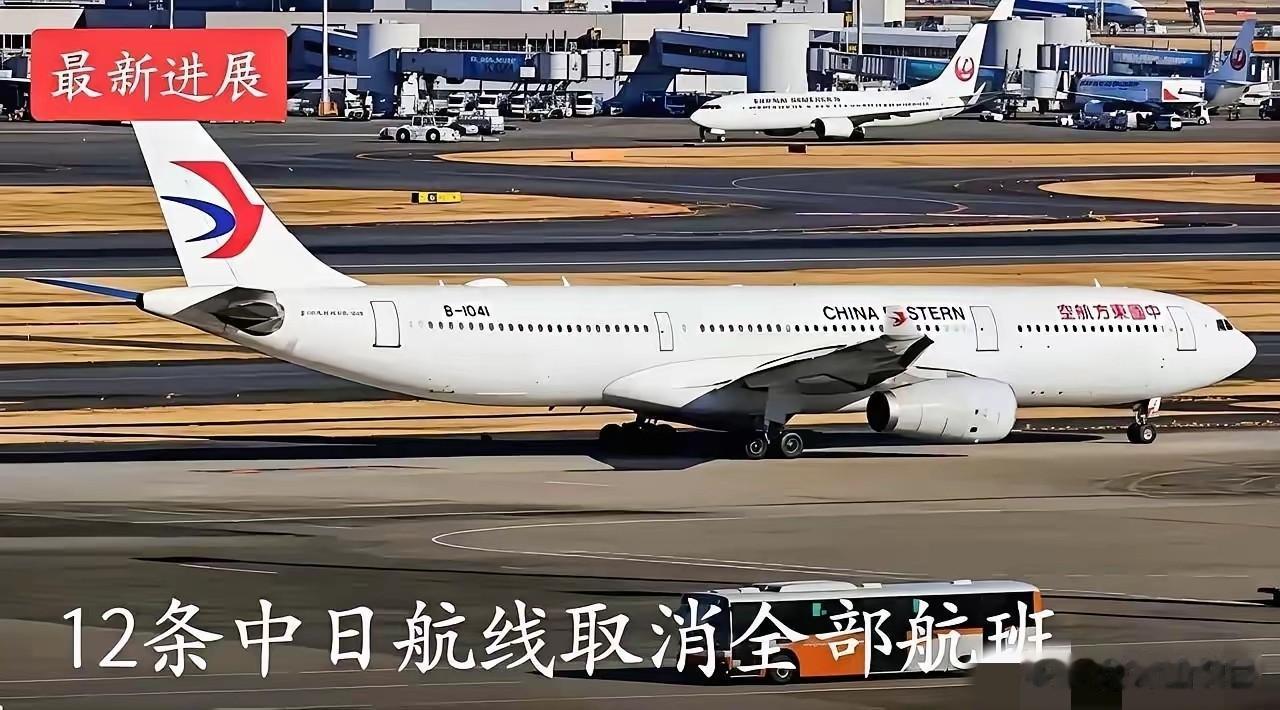 瞅了眼中日航班动态，12条航线说停就停，天津、南京飞大阪的线直接砍了六成多，这巴