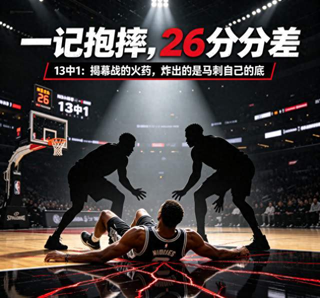 一记抱摔，26分分差，13中1：揭幕战的火药炸出的是马刺自己的底