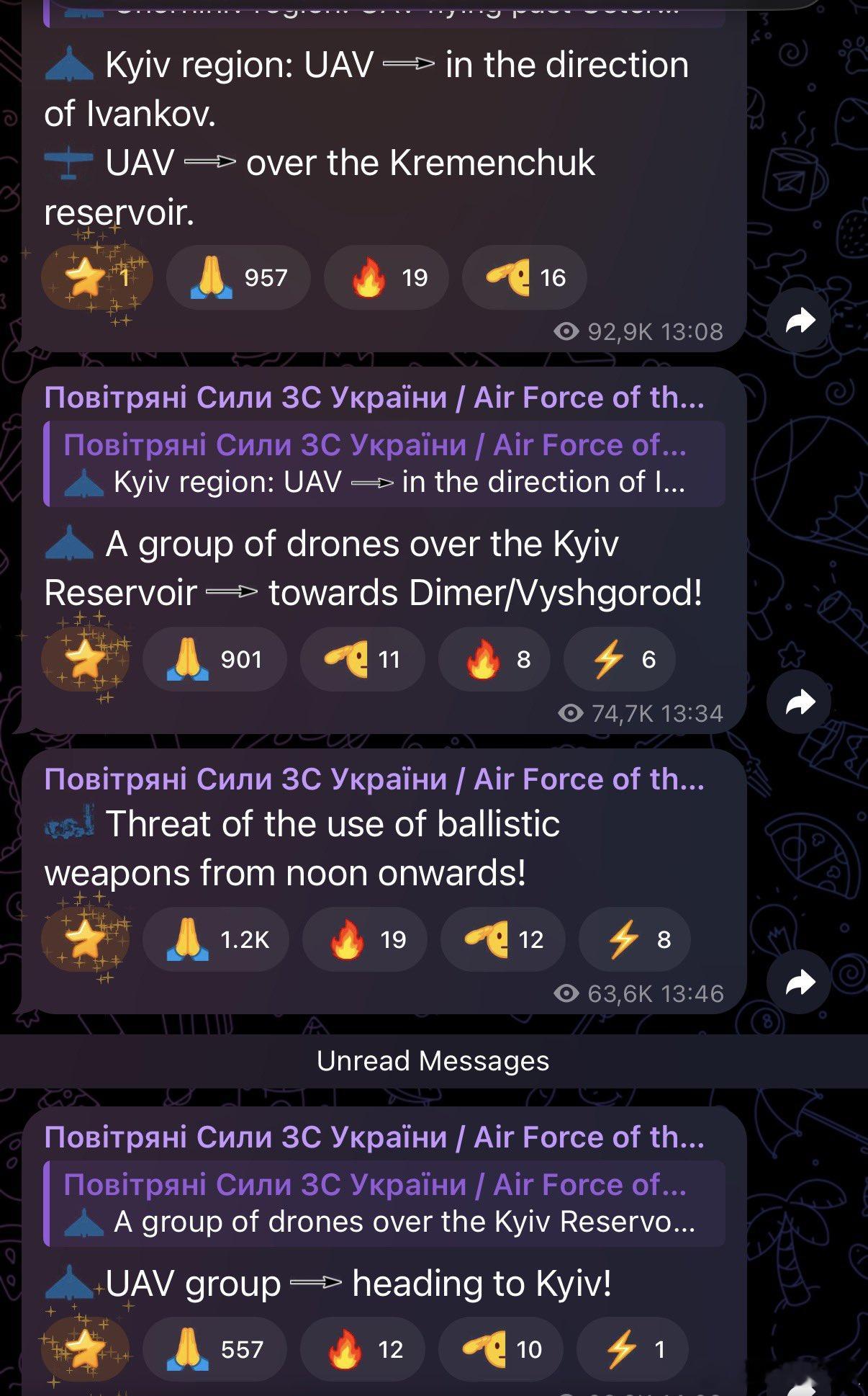 俄乌冲突 24小时不歇气空袭这是乌克兰现况自昨晚起，俄军无人机，巡航导弹，弹道导