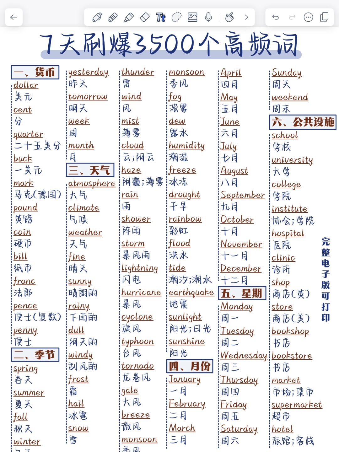 高效记忆！7天背完英语3500个词！词汇量暴涨
